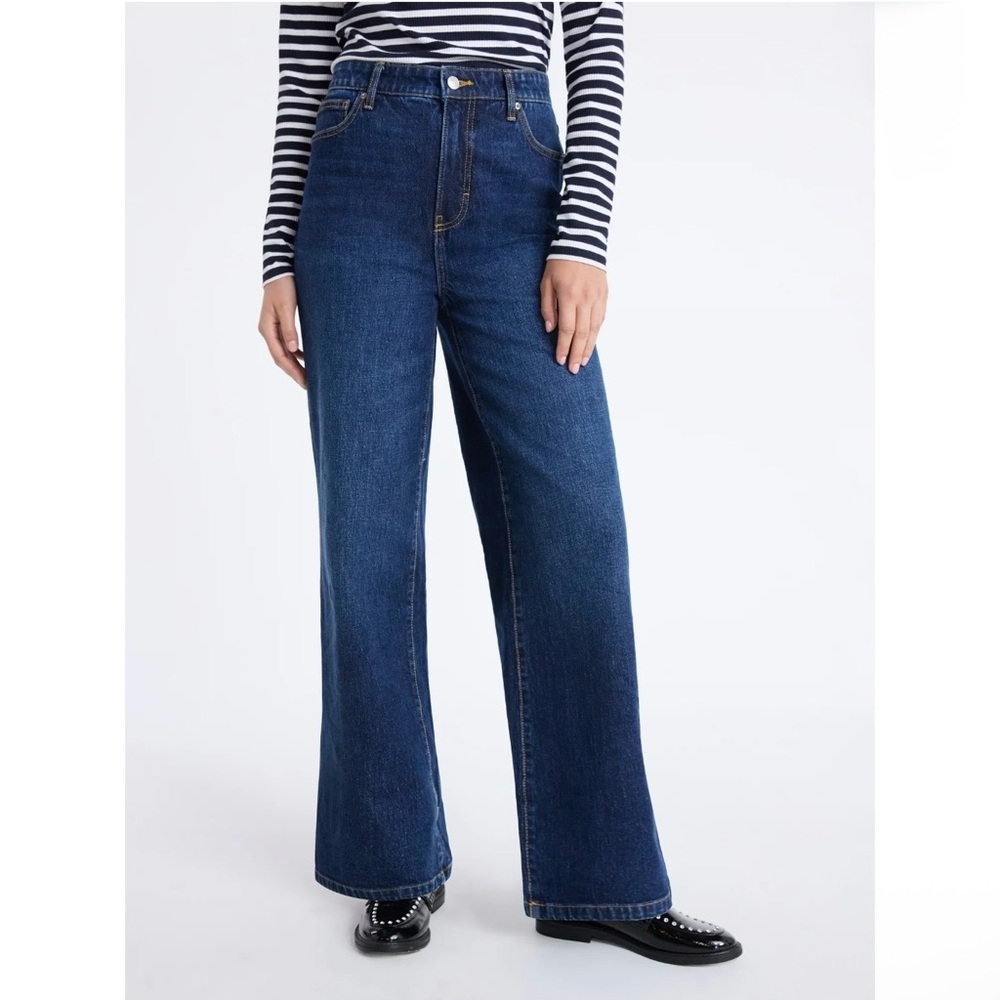 NWT Women's High-Rise, Full-Length Wide-Leg Jeans — 30" Inseam, Size: 2